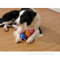 brinquedos de borracha natural para cães com alimentação de látex em formato de macaco